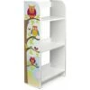 White Wooden Bookcase - 3 Shelves - Owls -Home Haven Shop 51194618 1