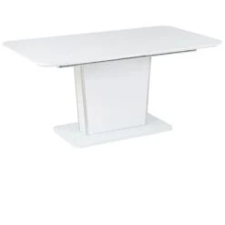 Extending Dining Table Glass Top Modern Design 160/200 X 90 Cm White Sunds -Home Haven Shop 56642609 4