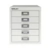 Bisley 5 Drawer Filing Cabinet - White -Home Haven Shop 86764437 1