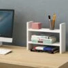 Meric Desktop Organizer Shelf - White -Home Haven Shop 87495447 1