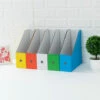 5 Pack Magazine Rack Cardboard Box Pre-Folded With Sticker Storage Box For School Office Housing Storage Box For Book Notebook Document Easy To Assemble Store (Multicolor) -Home Haven Shop 96365021 1